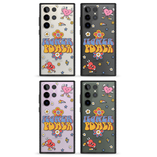 Flower Power Impact Phone Case for Samsung Galaxy S24 Ultra , Samsung Galaxy S23 Ultra, Samsung Galaxy S22 Ultra