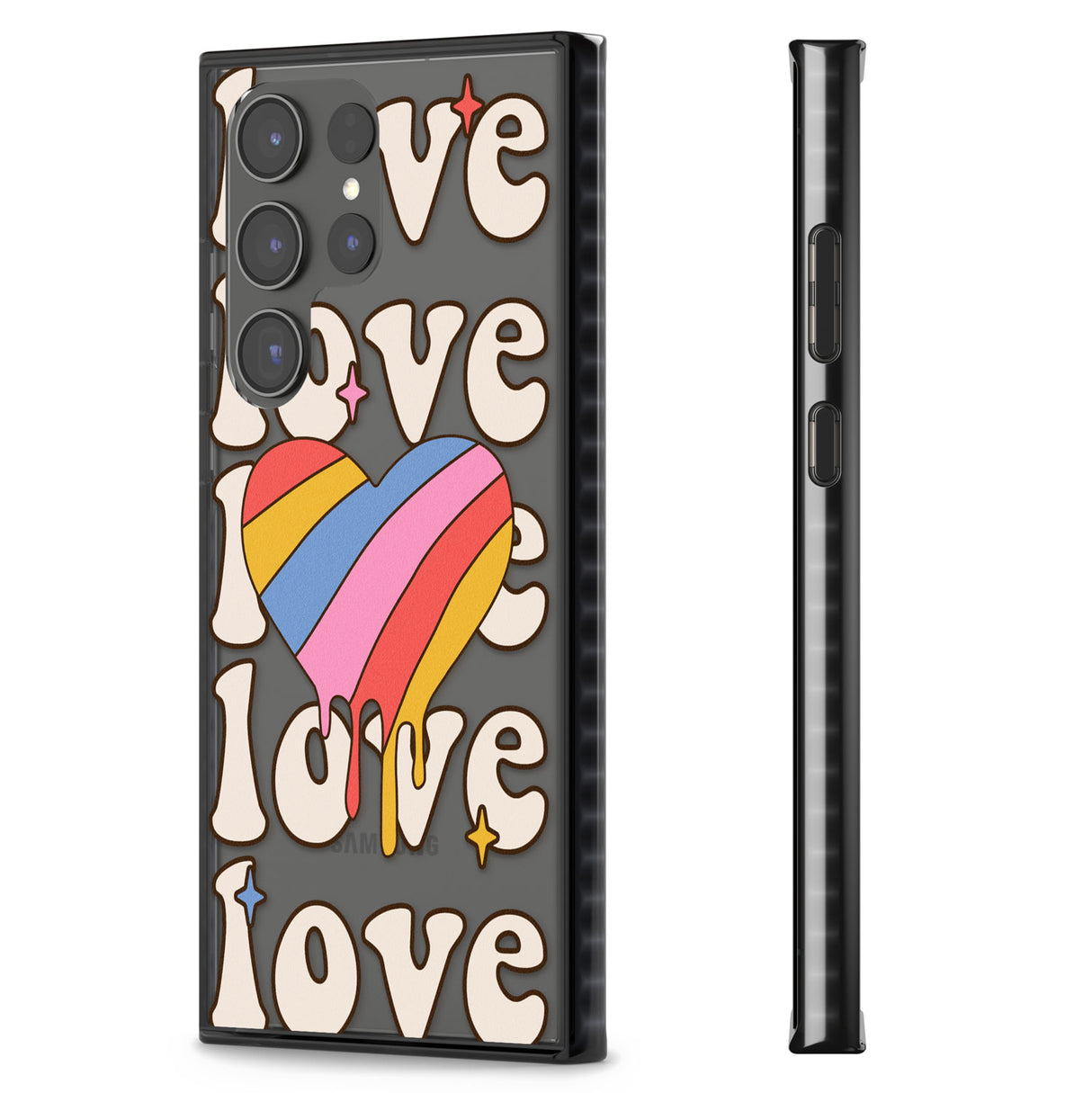 Groovy Love Impact Phone Case for Samsung Galaxy S24 Ultra , Samsung Galaxy S23 Ultra, Samsung Galaxy S22 Ultra
