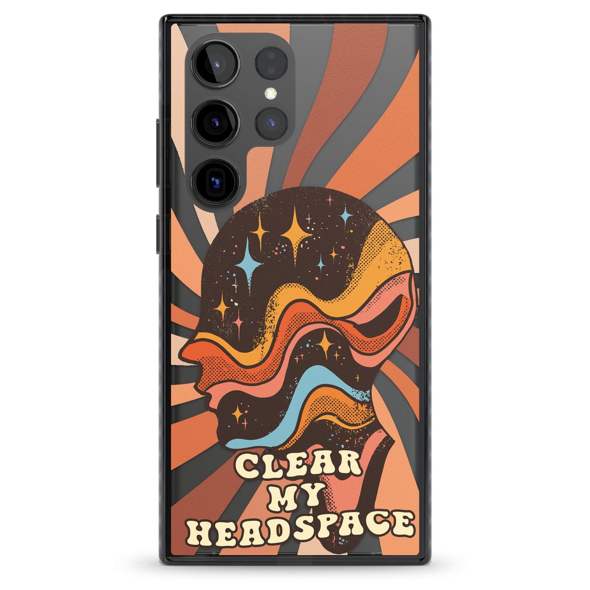 Clear My Headspace Impact Phone Case for Samsung Galaxy S24 Ultra , Samsung Galaxy S23 Ultra, Samsung Galaxy S22 Ultra