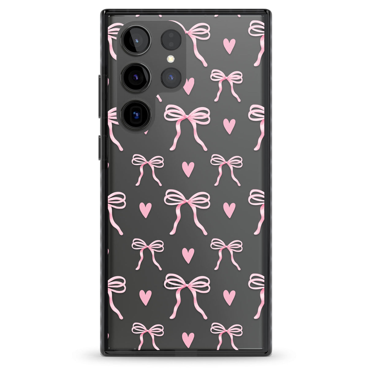Pink Bows & Hearts Impact Phone Case for Samsung Galaxy S24 Ultra , Samsung Galaxy S23 Ultra, Samsung Galaxy S22 Ultra