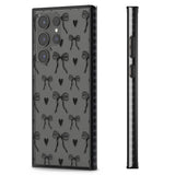 Black Bows & Hearts Impact Phone Case for Samsung Galaxy S24 Ultra , Samsung Galaxy S23 Ultra, Samsung Galaxy S22 Ultra