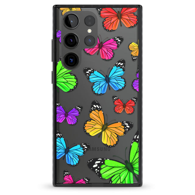 Vibrant Butterflies Impact Phone Case for Samsung Galaxy S24 Ultra , Samsung Galaxy S23 Ultra, Samsung Galaxy S22 Ultra