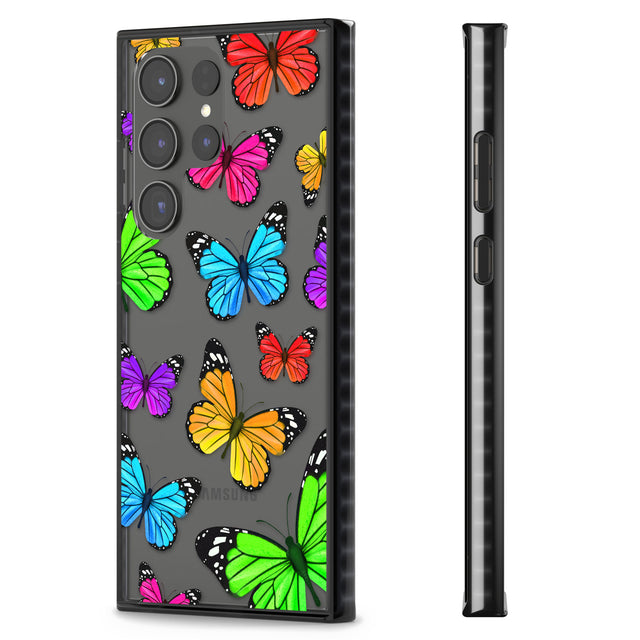 Vibrant Butterflies Impact Phone Case for Samsung Galaxy S24 Ultra , Samsung Galaxy S23 Ultra, Samsung Galaxy S22 Ultra