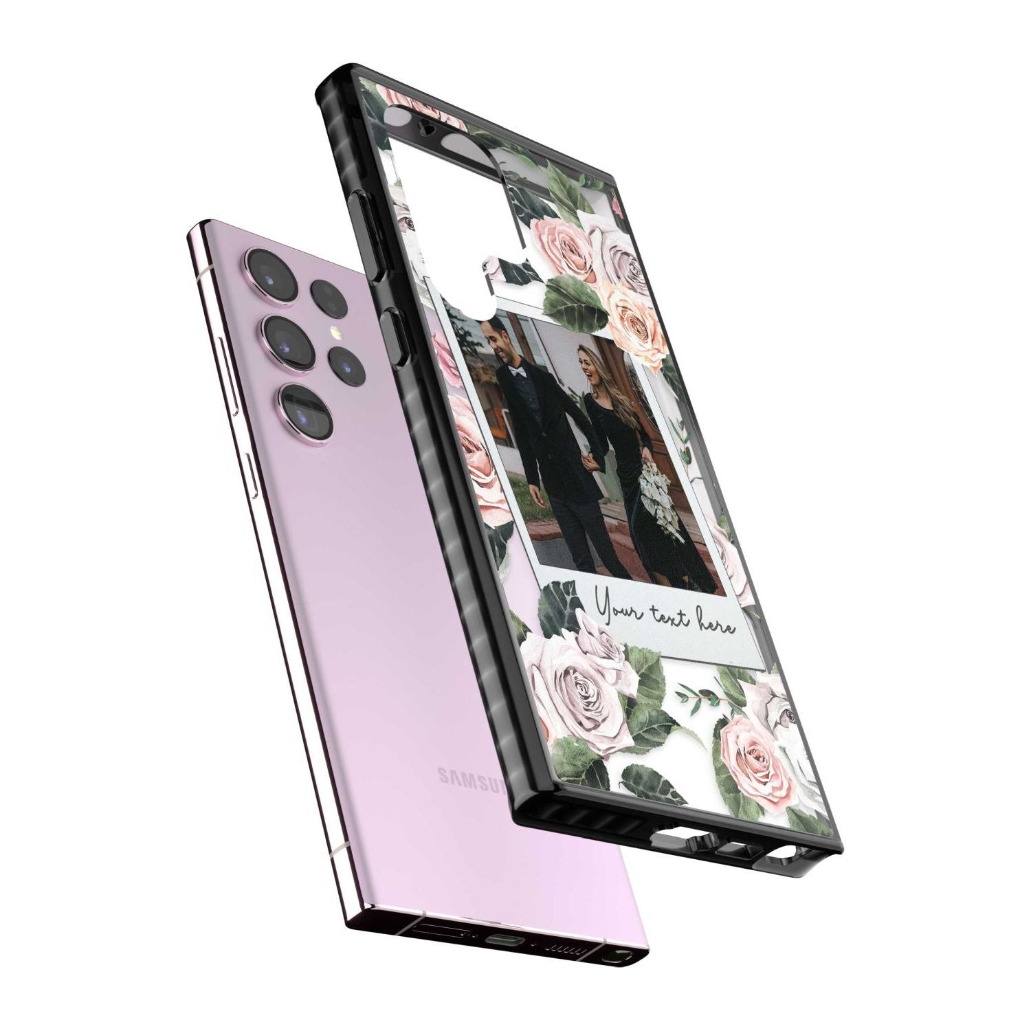 Personalised Floral Instant Film Photo