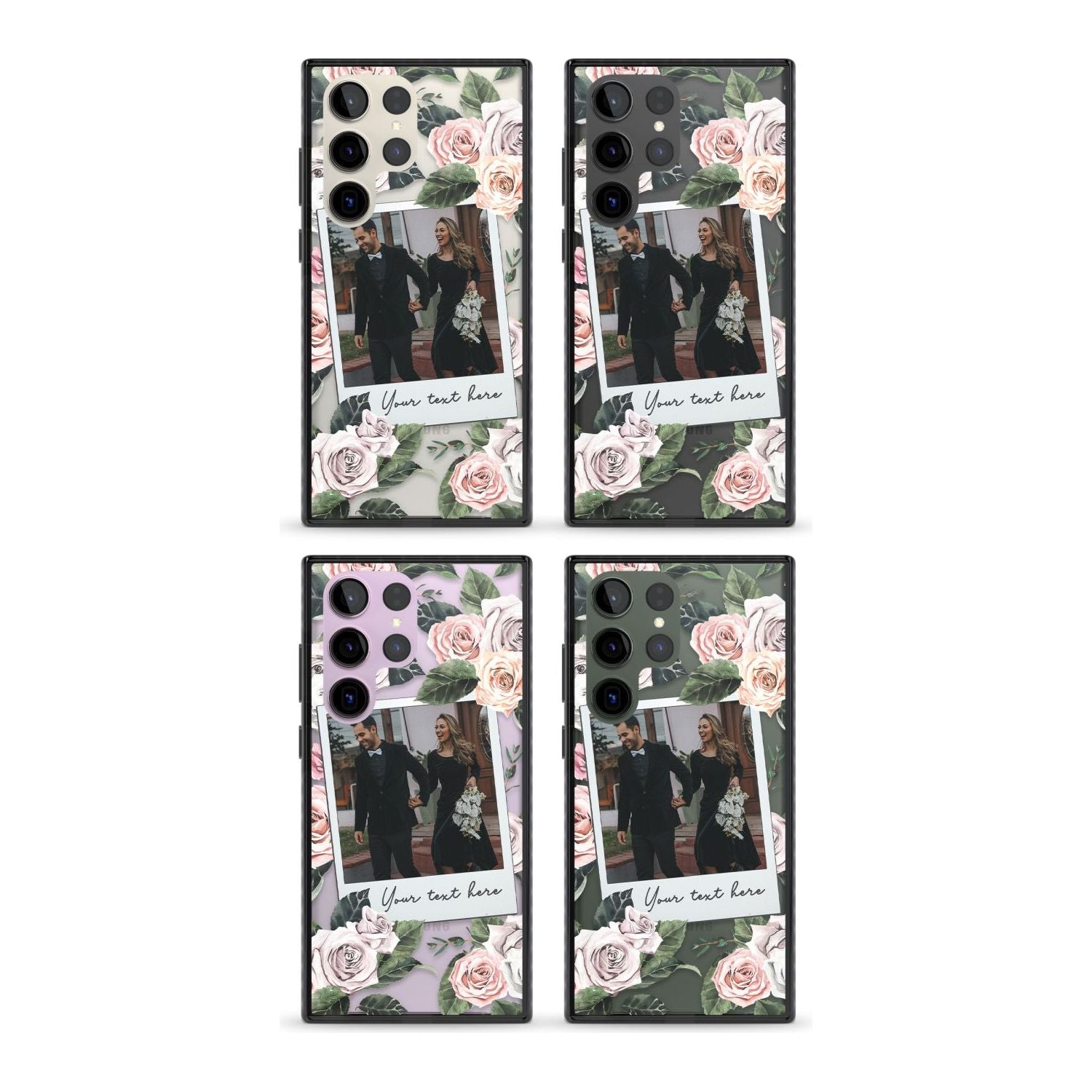 Personalised Floral Instant Film Photo