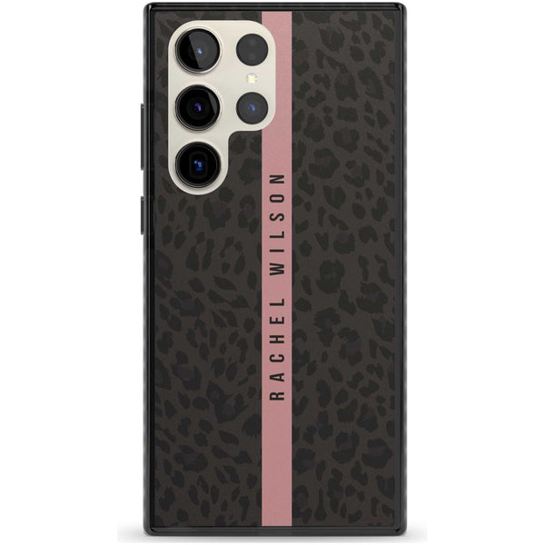 Personalised Pink Stripe Leopard