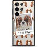 Personalised Cavalier King Charles - Dog Photo Custom Phone Case Samsung S22 Ultra / Black Impact Case,Samsung S23 Ultra / Black Impact Case Blanc Space