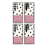 Personalised Pink Border Polka Dot Custom Phone Case iPhone 15 Pro Max / Black Impact Case,iPhone 15 Plus / Black Impact Case,iPhone 15 Pro / Black Impact Case,iPhone 15 / Black Impact Case,iPhone 15 Pro Max / Impact Case,iPhone 15 Plus / Impact Case,iPhone 15 Pro / Impact Case,iPhone 15 / Impact Case,iPhone 15 Pro Max / Magsafe Black Impact Case,iPhone 15 Plus / Magsafe Black Impact Case,iPhone 15 Pro / Magsafe Black Impact Case,iPhone 15 / Magsafe Black Impact Case,iPhone 14 Pro Max / Black Impact Case,iP