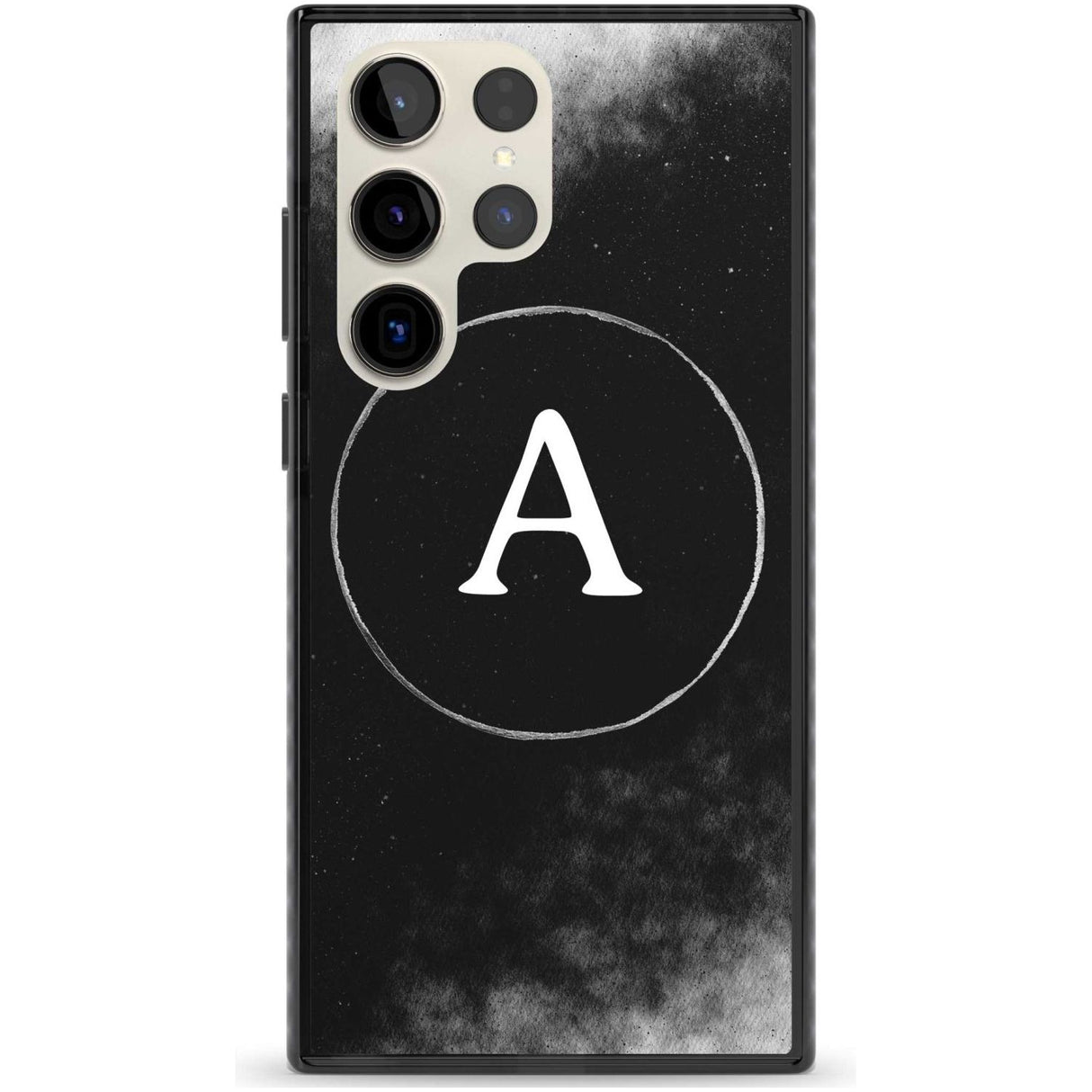 Personalised Eclipse Monogram Custom Phone Case Samsung S22 Ultra / Black Impact Case,Samsung S23 Ultra / Black Impact Case Blanc Space