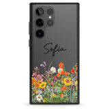 Personalised Summer Wildflowers Impact Phone Case for Samsung Galaxy S24 Ultra , Samsung Galaxy S23 Ultra, Samsung Galaxy S22 Ultra