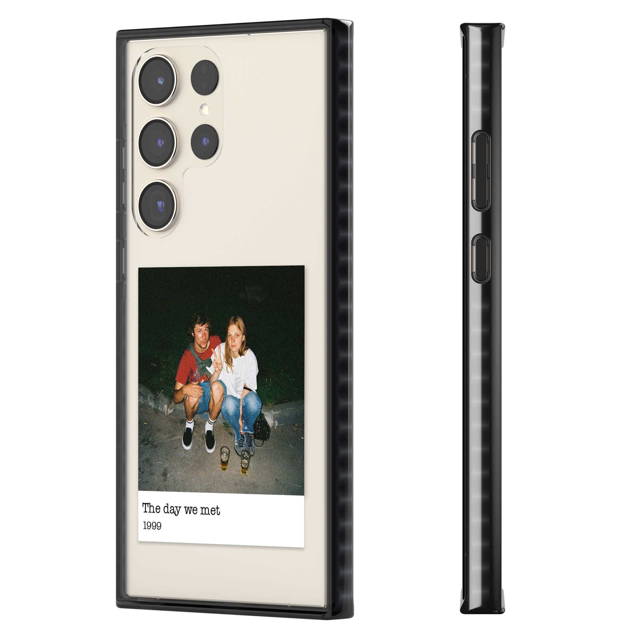 Photo Memory minimal iPhone case | Black Impact case for Samsung Galaxy S24 Ultra, Samsung Galaxy S23 Ultra, Samsung Galaxy S22 Ultra