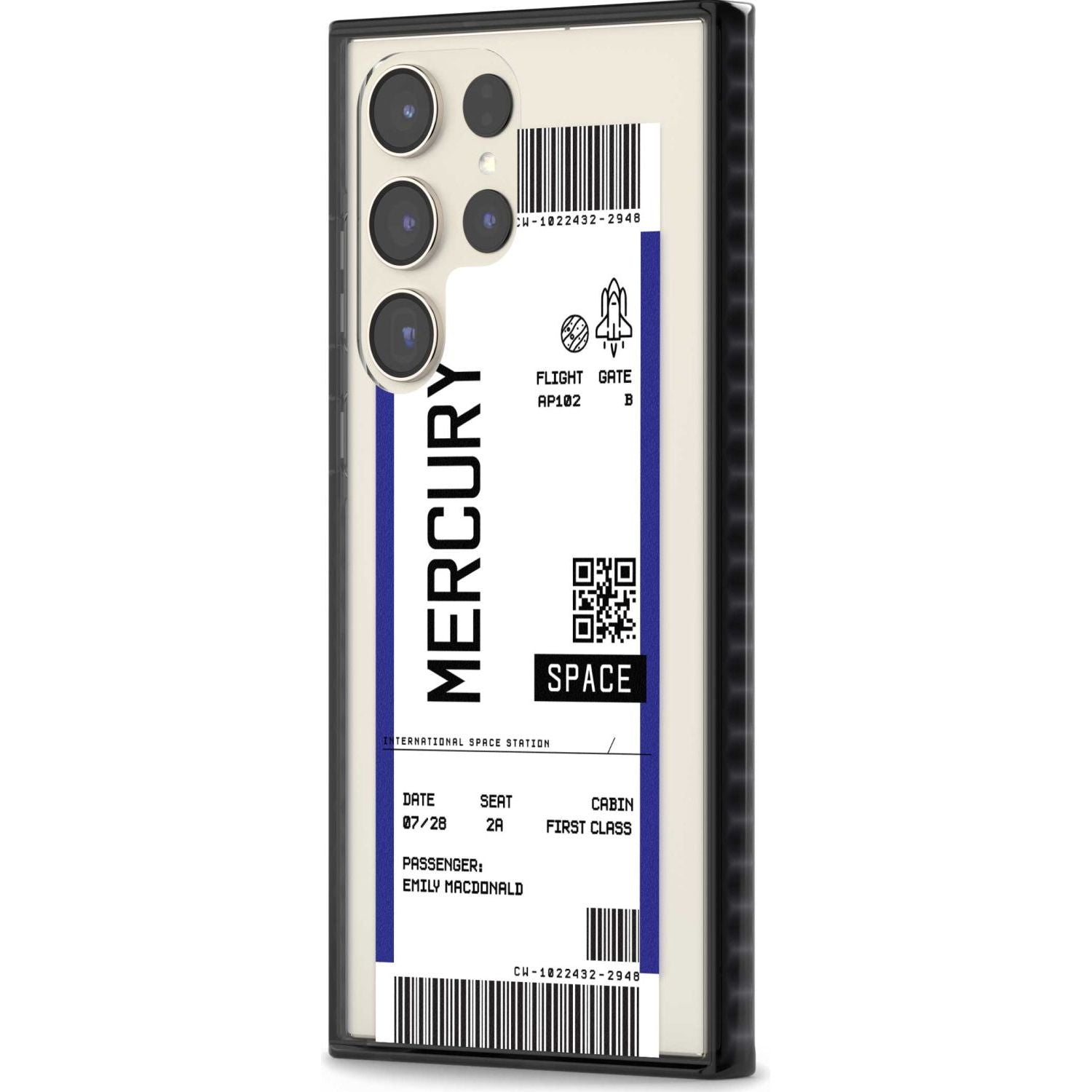 Personalised Mercury Space Travel Ticket