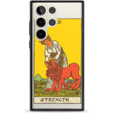 Personalised Strength Tarot Card - Colour Custom Phone Case Samsung S22 Ultra / Black Impact Case,Samsung S23 Ultra / Black Impact Case Blanc Space