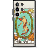 Personalised The World Tarot Card - Colour Custom Phone Case Samsung S22 Ultra / Black Impact Case,Samsung S23 Ultra / Black Impact Case Blanc Space