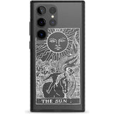 Personalised The Sun Tarot Card - White Transparent Custom Phone Case Samsung S22 Ultra / Black Impact Case,Samsung S23 Ultra / Black Impact Case Blanc Space