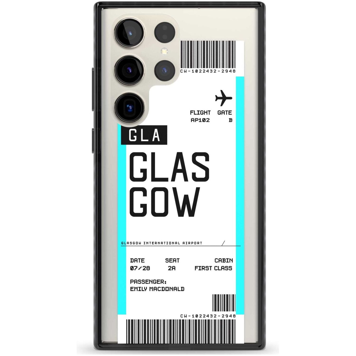 Personalised Glasgow Boarding Pass