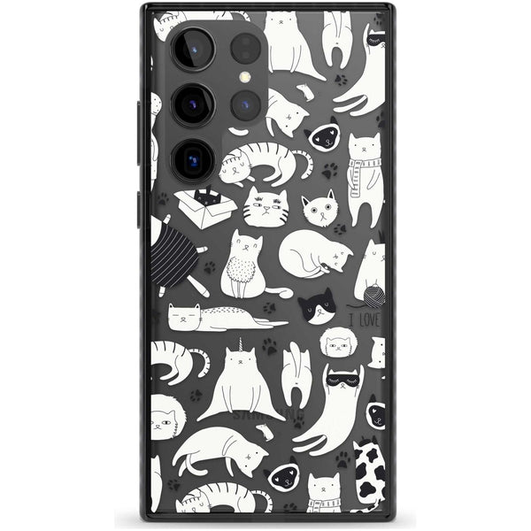 Cartoon Cats (Black & White)