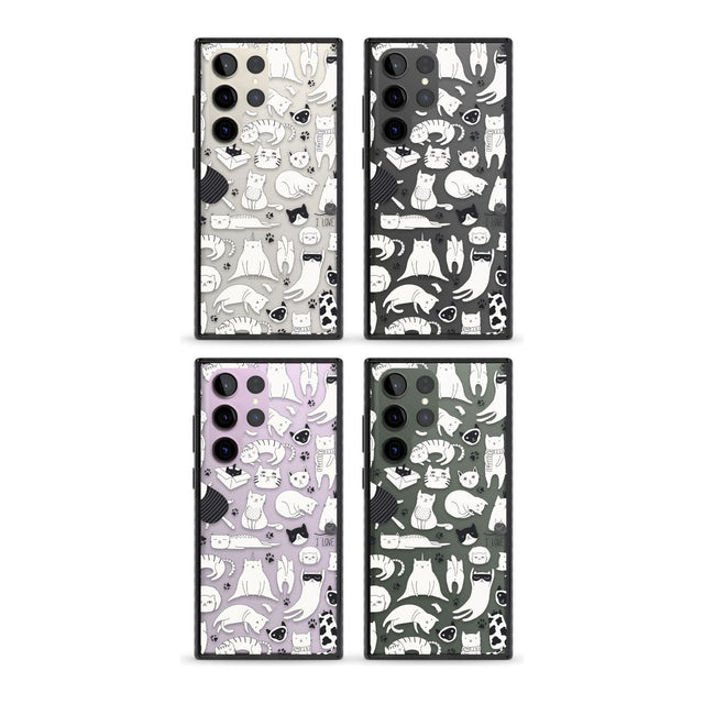 Cartoon Cat Collage - Black & White Phone Case iPhone 15 Pro Max / Black Impact Case,iPhone 15 Plus / Black Impact Case,iPhone 15 Pro / Black Impact Case,iPhone 15 / Black Impact Case,iPhone 15 Pro Max / Impact Case,iPhone 15 Plus / Impact Case,iPhone 15 Pro / Impact Case,iPhone 15 / Impact Case,iPhone 15 Pro Max / Magsafe Black Impact Case,iPhone 15 Plus / Magsafe Black Impact Case,iPhone 15 Pro / Magsafe Black Impact Case,iPhone 15 / Magsafe Black Impact Case,iPhone 14 Pro Max / Black Impact Case,iPhone 1