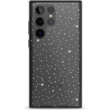 Celestial Starry Sky White Phone Case Samsung S22 Ultra / Black Impact Case,Samsung S23 Ultra / Black Impact Case Blanc Space