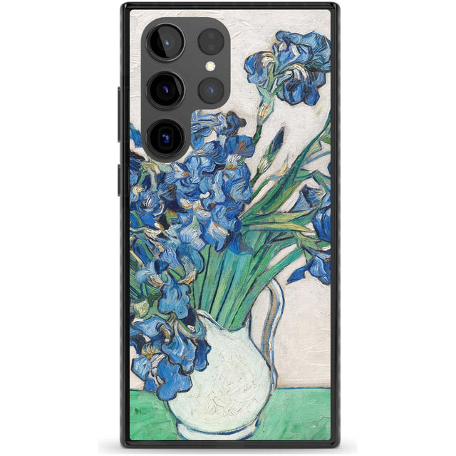 Irises by Vincent Van Gogh Phone Case Samsung S22 Ultra / Black Impact Case,Samsung S23 Ultra / Black Impact Case Blanc Space