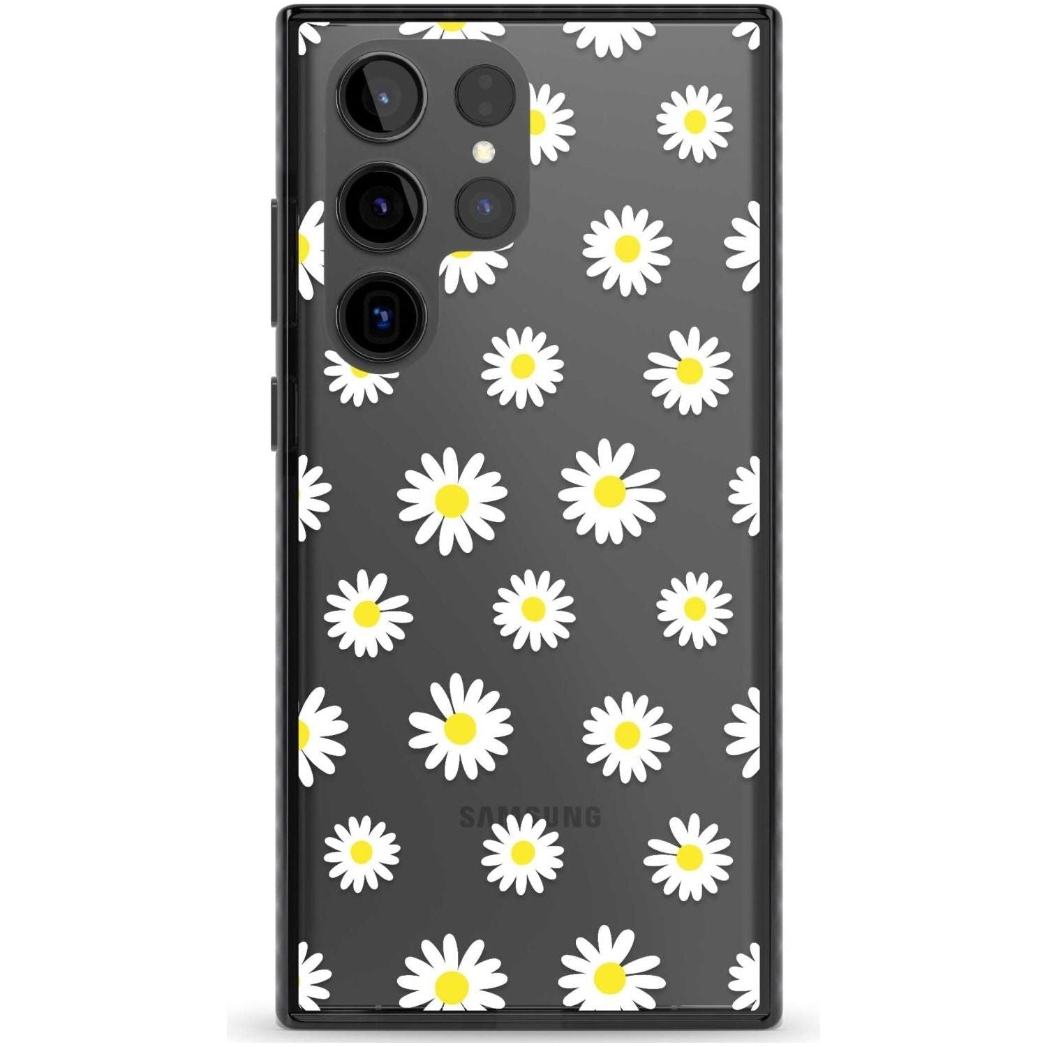 White Daisy Pattern (Clear)