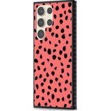 Black on Salmon Pink Dalmatian Polka Dot Spots Phone Case iPhone 15 Pro Max / Black Impact Case,iPhone 15 Plus / Black Impact Case,iPhone 15 Pro / Black Impact Case,iPhone 15 / Black Impact Case,iPhone 15 Pro Max / Impact Case,iPhone 15 Plus / Impact Case,iPhone 15 Pro / Impact Case,iPhone 15 / Impact Case,iPhone 15 Pro Max / Magsafe Black Impact Case,iPhone 15 Plus / Magsafe Black Impact Case,iPhone 15 Pro / Magsafe Black Impact Case,iPhone 15 / Magsafe Black Impact Case,iPhone 14 Pro Max / Black Impact Ca