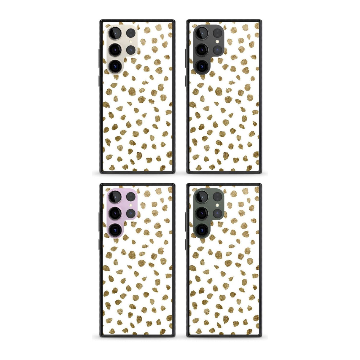 Gold Look on White Dalmatian Polka Dot Spots Phone Case iPhone 15 Pro Max / Black Impact Case,iPhone 15 Plus / Black Impact Case,iPhone 15 Pro / Black Impact Case,iPhone 15 / Black Impact Case,iPhone 15 Pro Max / Impact Case,iPhone 15 Plus / Impact Case,iPhone 15 Pro / Impact Case,iPhone 15 / Impact Case,iPhone 15 Pro Max / Magsafe Black Impact Case,iPhone 15 Plus / Magsafe Black Impact Case,iPhone 15 Pro / Magsafe Black Impact Case,iPhone 15 / Magsafe Black Impact Case,iPhone 14 Pro Max / Black Impact Case