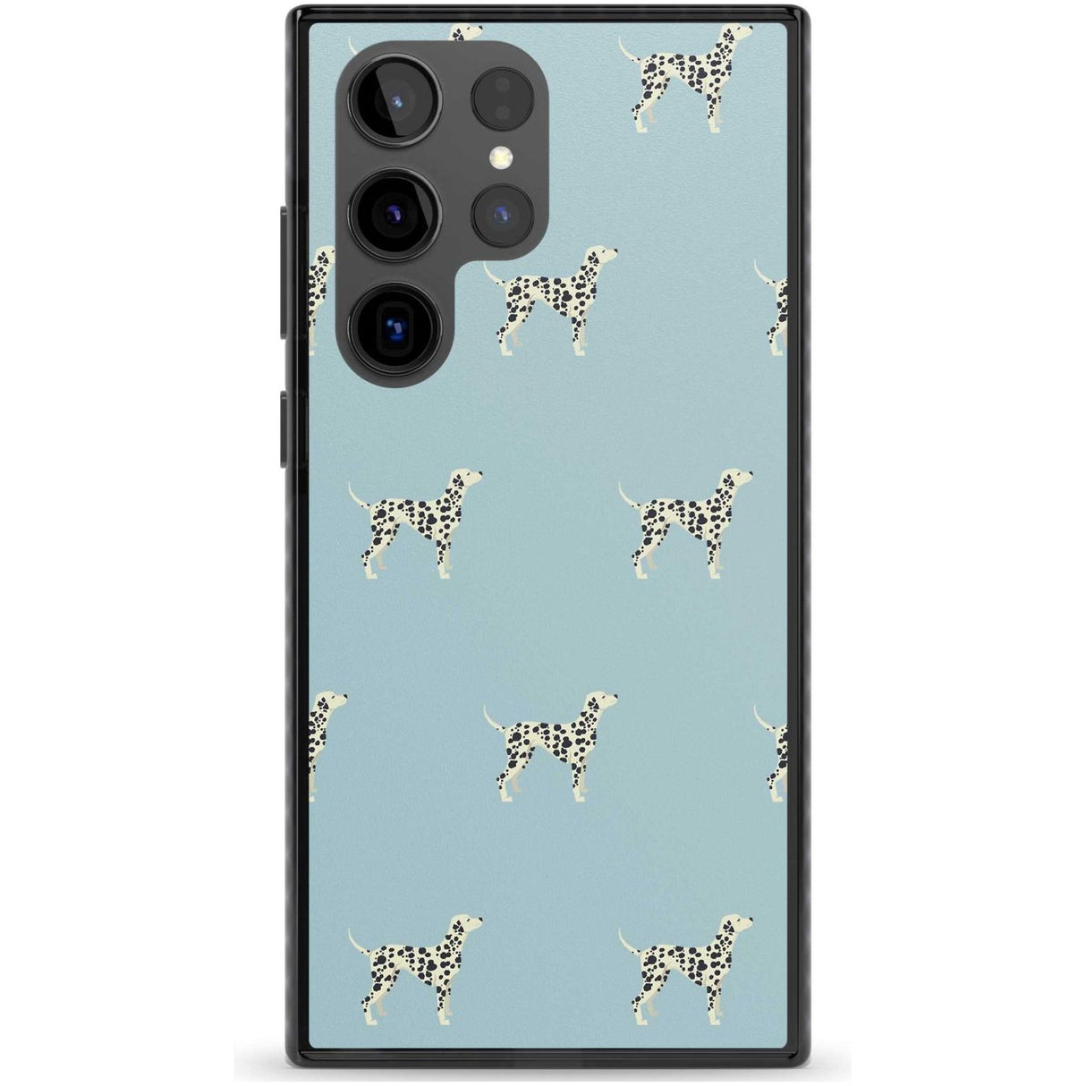 Dalmation Dog Pattern Phone Case Samsung S22 Ultra / Black Impact Case,Samsung S23 Ultra / Black Impact Case Blanc Space