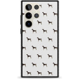 German Shorthaired Pointer Dog Pattern Phone Case Samsung S22 Ultra / Black Impact Case,Samsung S23 Ultra / Black Impact Case Blanc Space