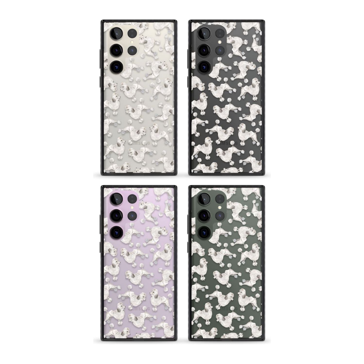 Poodle Watercolor Pattern