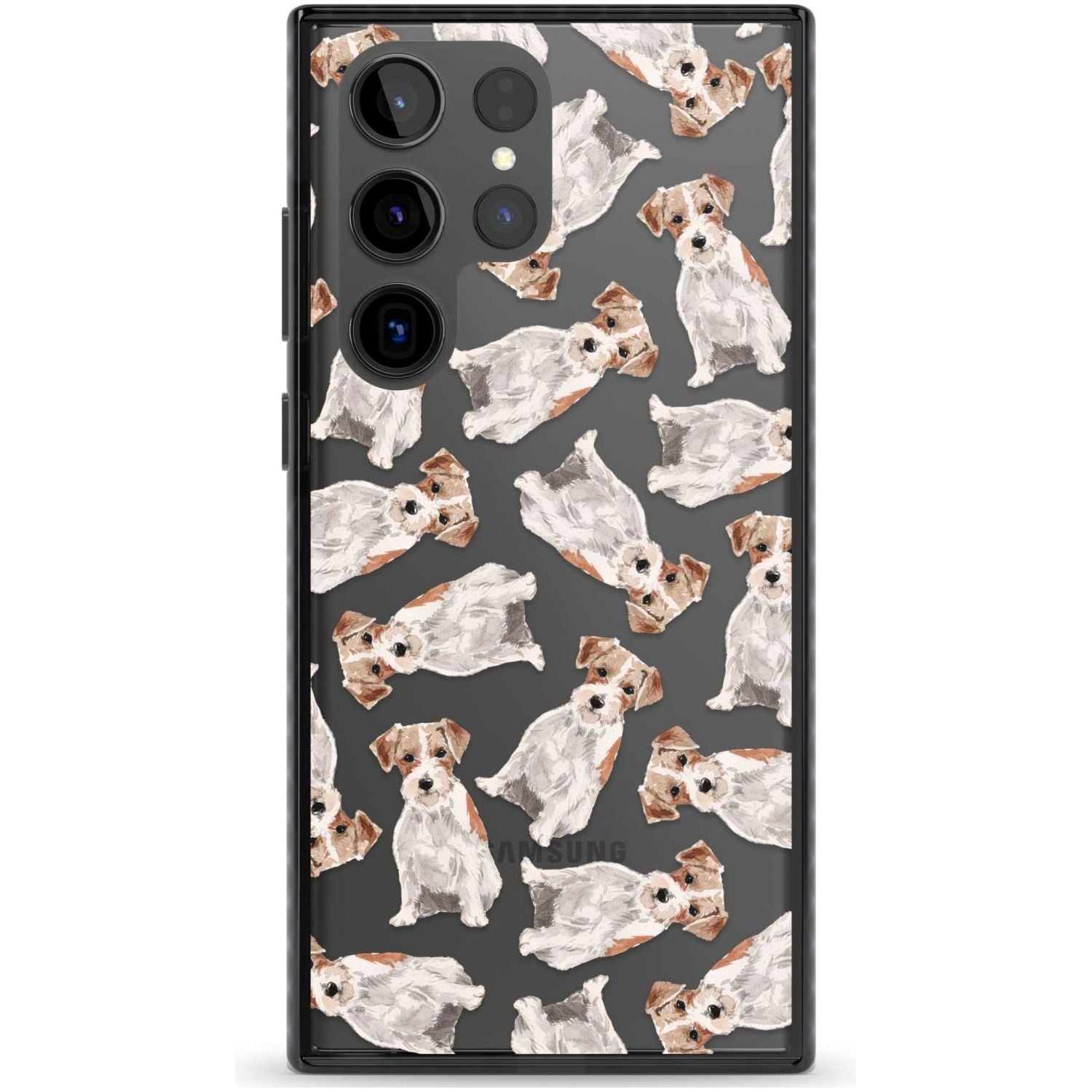 Wirehaired Jack Russell Watercolour Dog Pattern