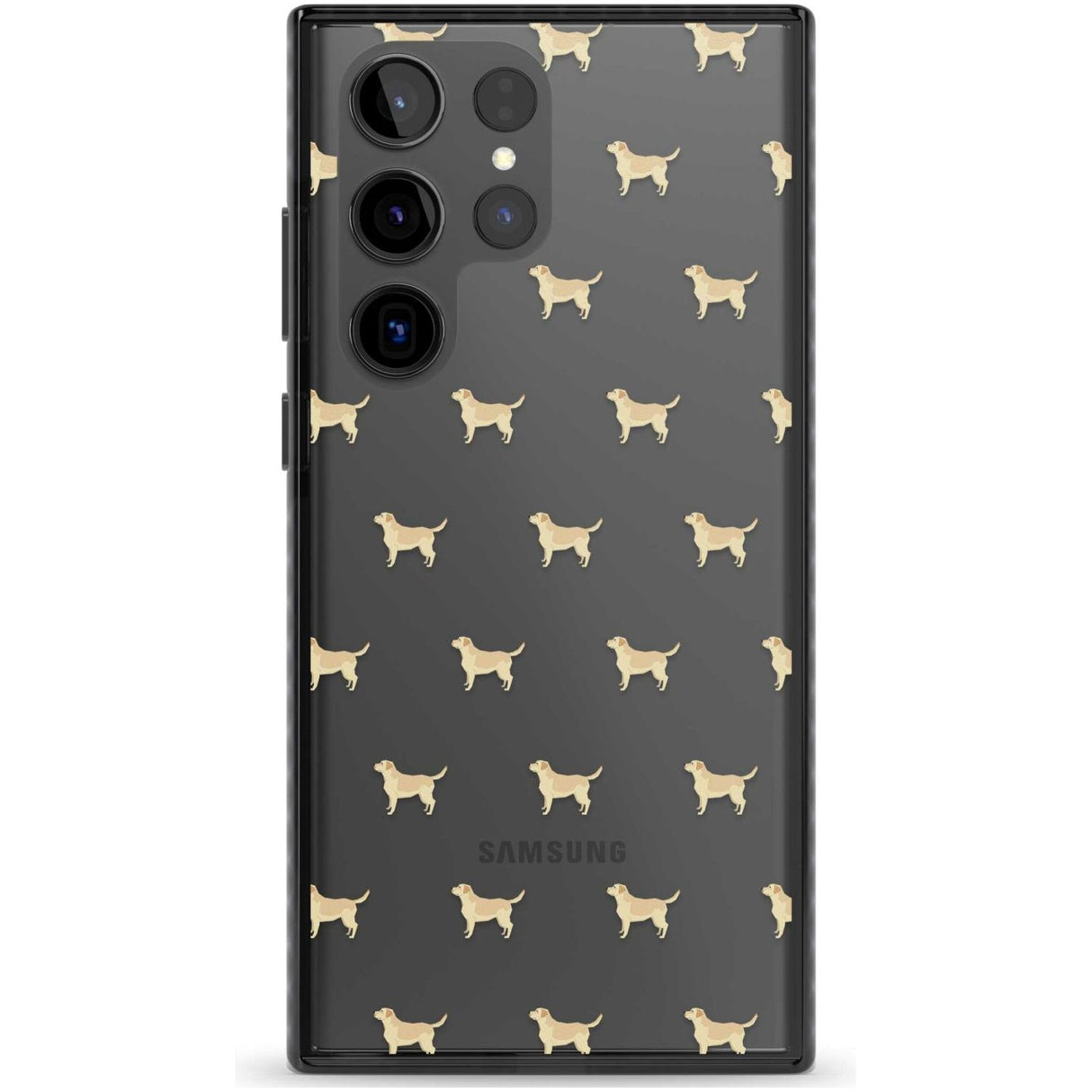 Tan Labrador Dog Pattern Clear