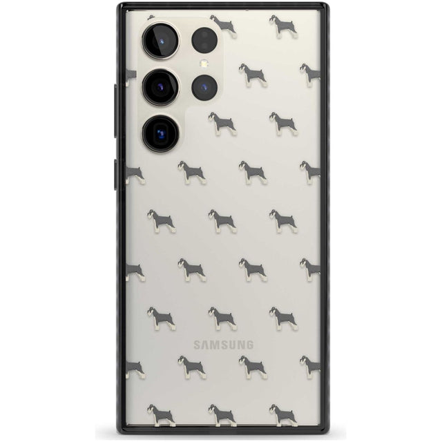 Schnauzer Dog Pattern Clear