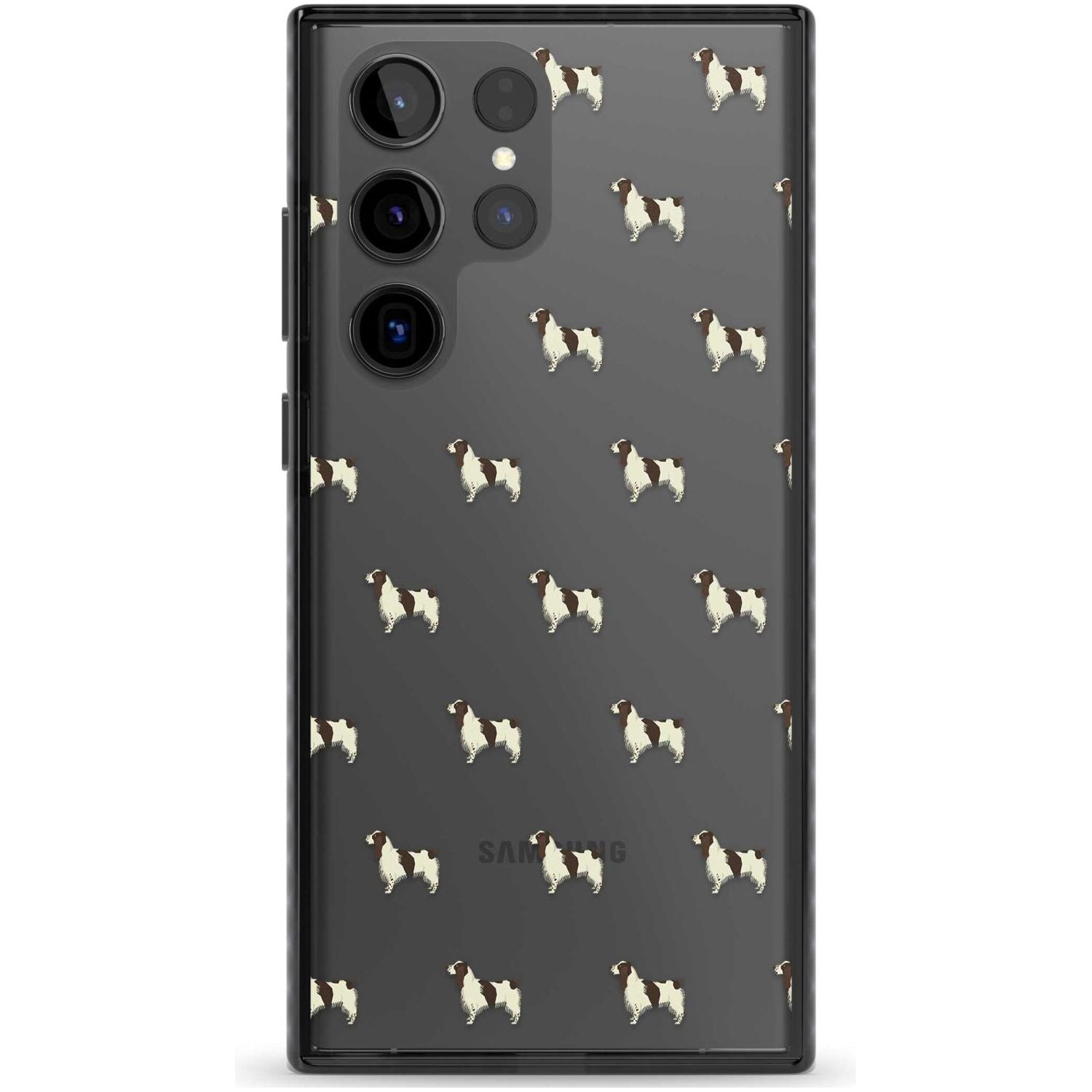 English Springer Spaniel Dog Pattern Clear