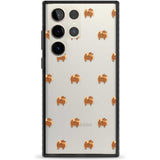 Pomeranian Dog Pattern Clear