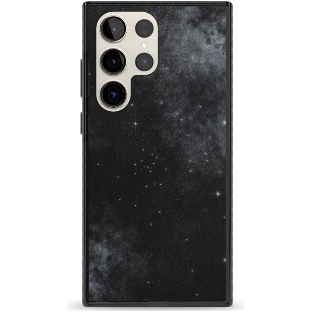 Night Sky Galaxies: Shimmering Stars Phone Case Samsung S22 Ultra / Black Impact Case,Samsung S23 Ultra / Black Impact Case Blanc Space