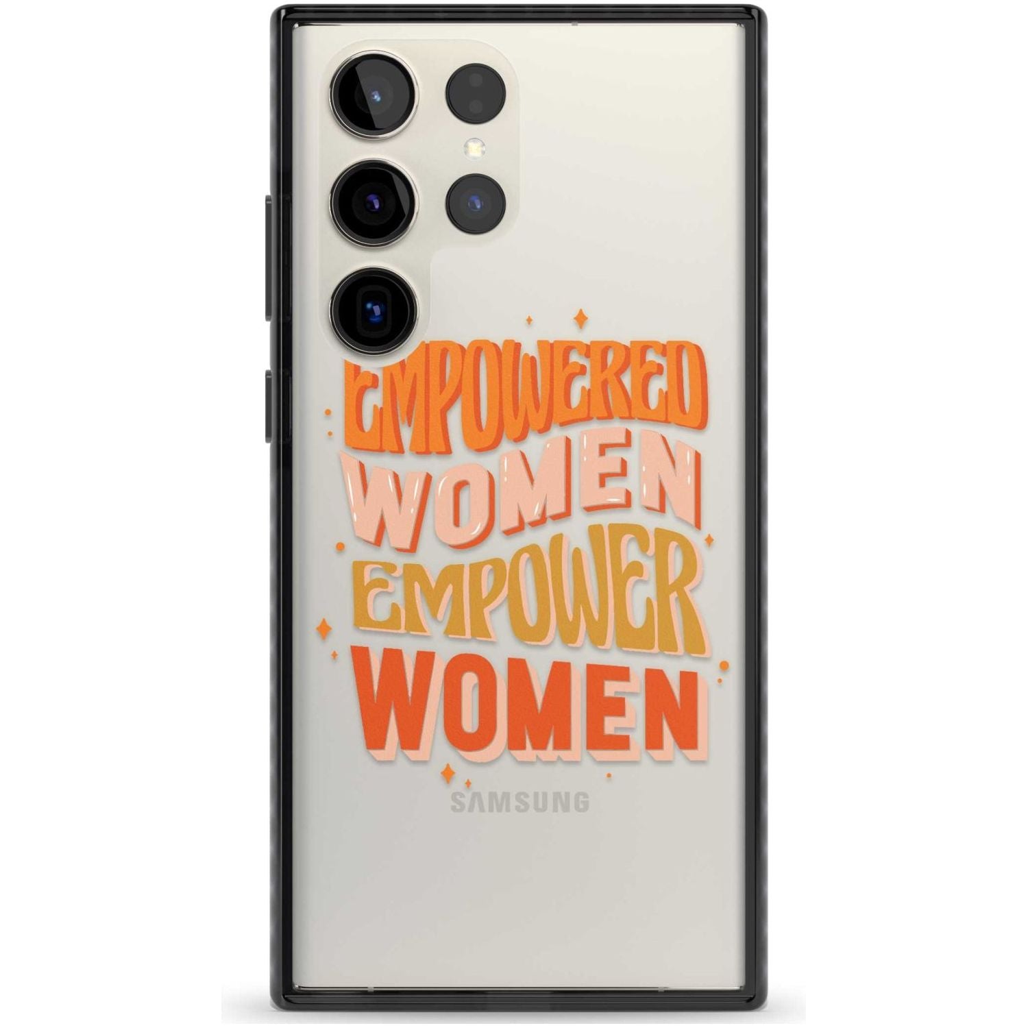 Empowered Women Phone Case Samsung S22 Ultra / Black Impact Case,Samsung S23 Ultra / Black Impact Case Blanc Space