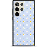 Pale Blue Daisies Phone Case Samsung S22 Ultra / Black Impact Case,Samsung S23 Ultra / Black Impact Case Blanc Space