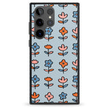 Vinage Floral Array Impact Phone Case for Samsung Galaxy S24 Ultra , Samsung Galaxy S23 Ultra, Samsung Galaxy S22 Ultra