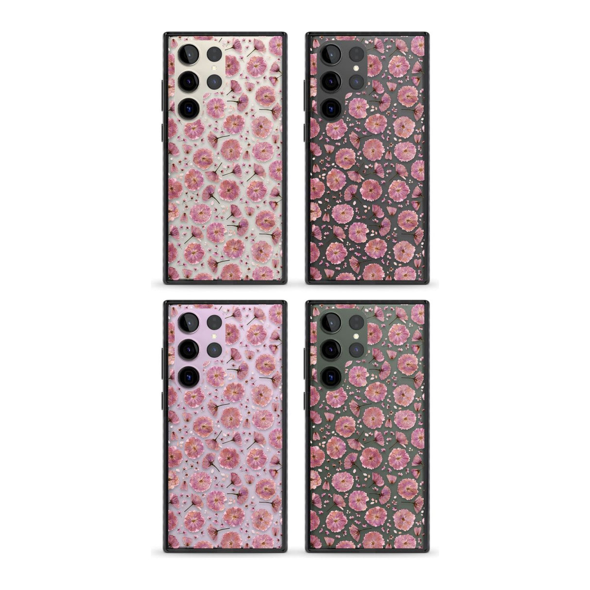 Pink Flowers & Blossoms Transparent Design