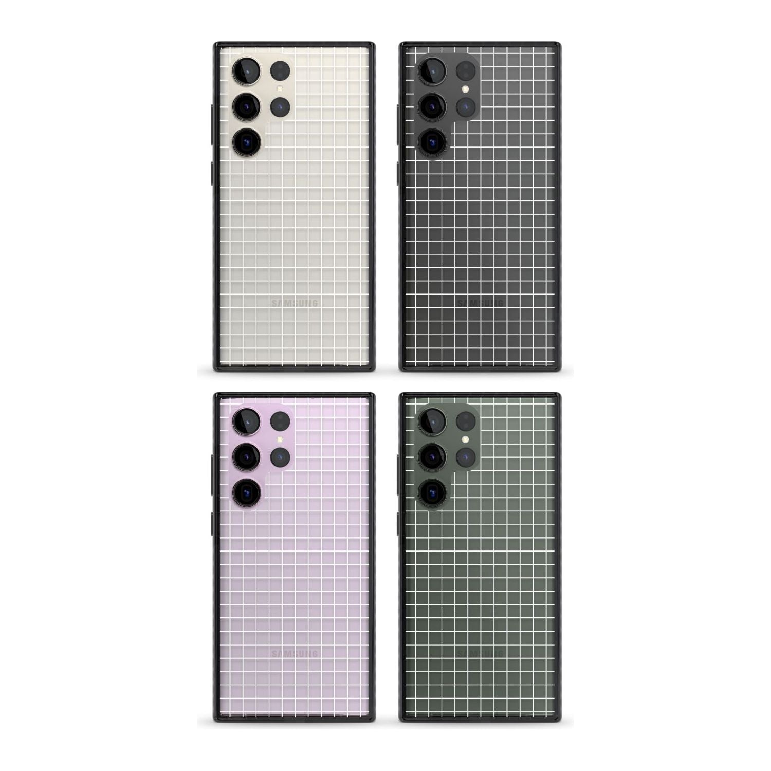 Simplistic Small Grid Designs White (Transparent)