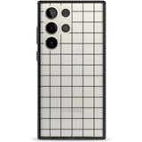 Simplistic Large Grid Pattern Black (Transparent)