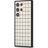 Simplistic Large Grid Pattern Black (Transparent)