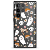 Cute Ghost and Skulls Pattern Impact Phone Case for Samsung Galaxy S24 Ultra , Samsung Galaxy S23 Ultra, Samsung Galaxy S22 Ultra