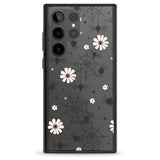 Spiders and Flowers Pattern Impact Phone Case for Samsung Galaxy S24 Ultra , Samsung Galaxy S23 Ultra, Samsung Galaxy S22 Ultra