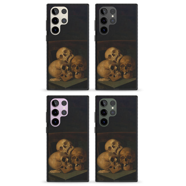 Still Life of Three Skulls Impact Phone Case for Samsung Galaxy S24 Ultra , Samsung Galaxy S23 Ultra, Samsung Galaxy S22 Ultra