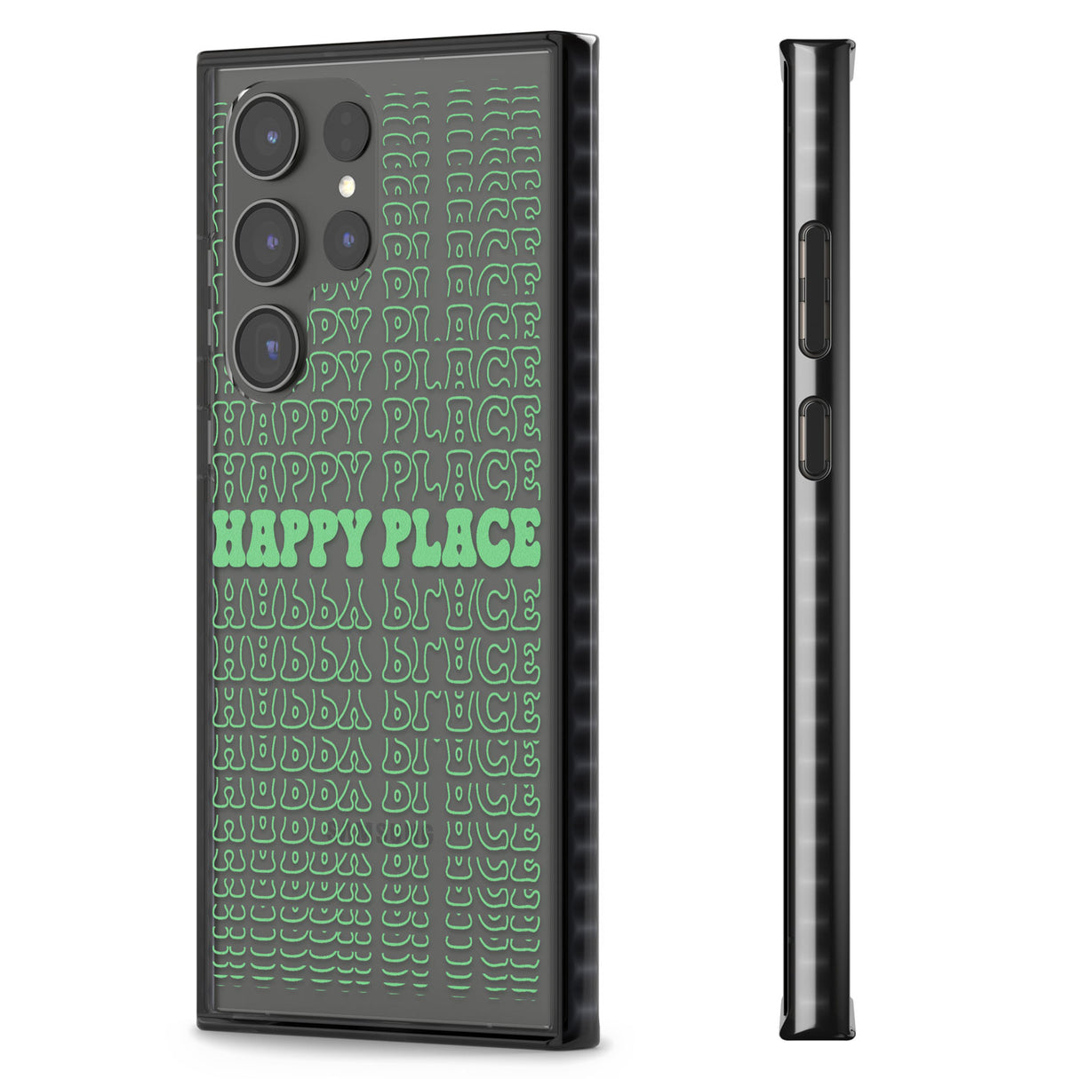 Happy Place (Green) Impact Phone Case for Samsung Galaxy S24 Ultra , Samsung Galaxy S23 Ultra, Samsung Galaxy S22 Ultra