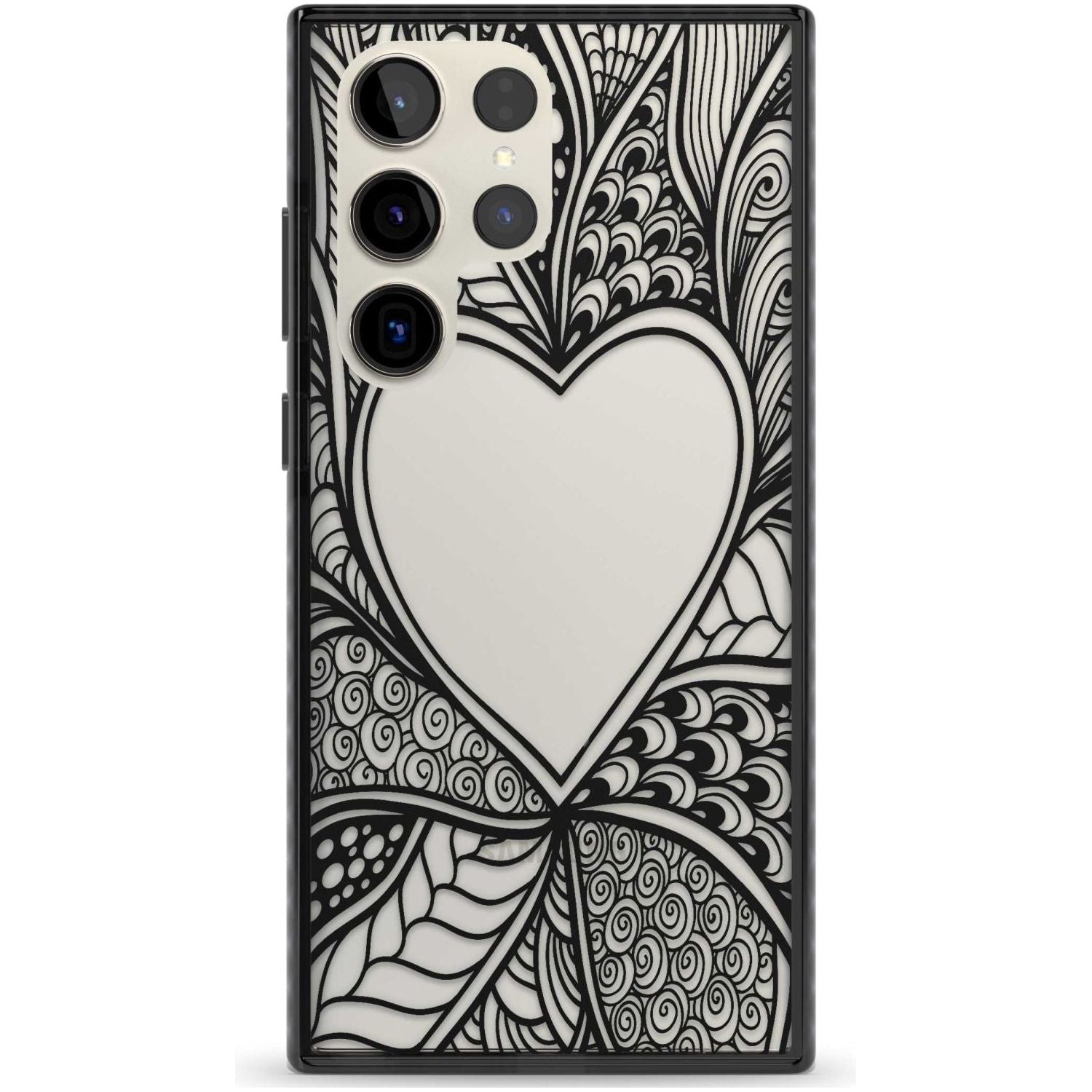 Black Henna Heart