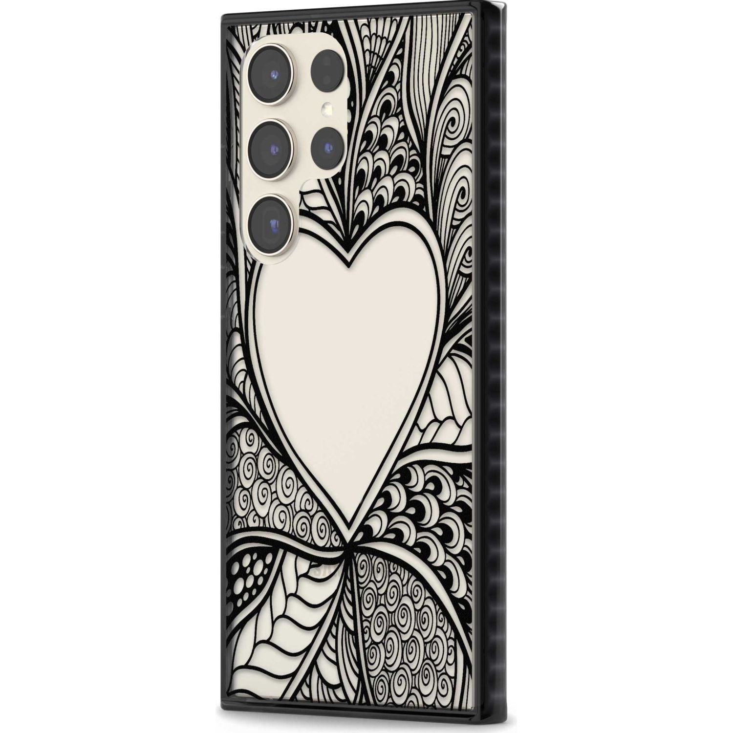 Black Henna Heart