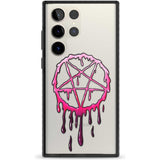 Pentagram of Blood Phone Case Samsung S22 Ultra / Black Impact Case,Samsung S23 Ultra / Black Impact Case Blanc Space